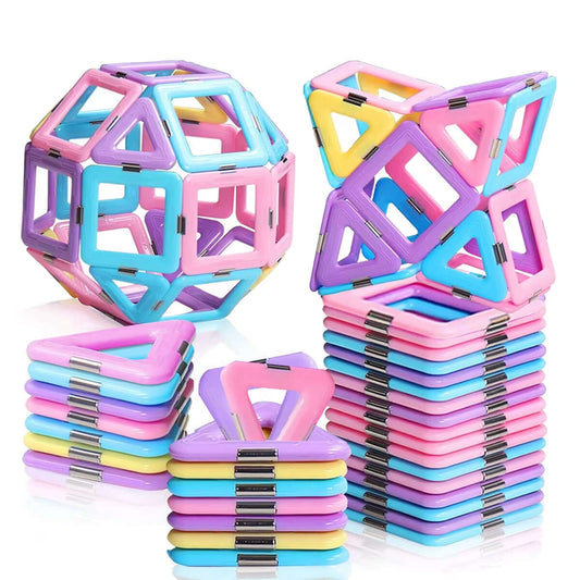 Magnetic Building Blocks Set - STEM Educational Construction Toys for Kids, Promoting Creativity and Imagination
