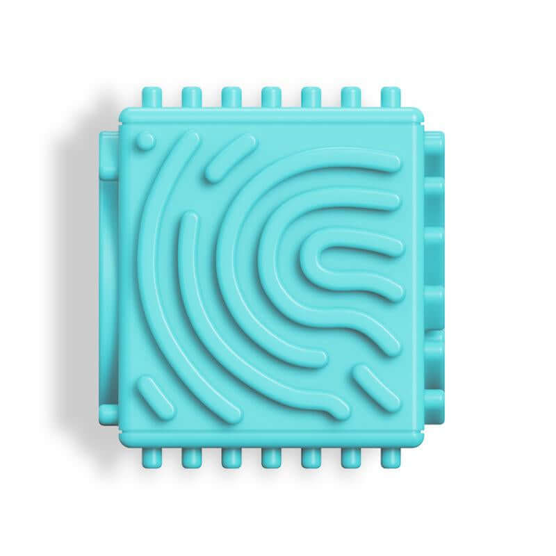 3D Sensory Activity Board - Silicone Sensory Toys, 8 - Sided Fidget Toys for Calming, Stress, Anxiety, ADHD & Autism, Ideal for Kids 3+ & Adults with 10 Strings & Open Lid Storage, Quiet & Mess - Free