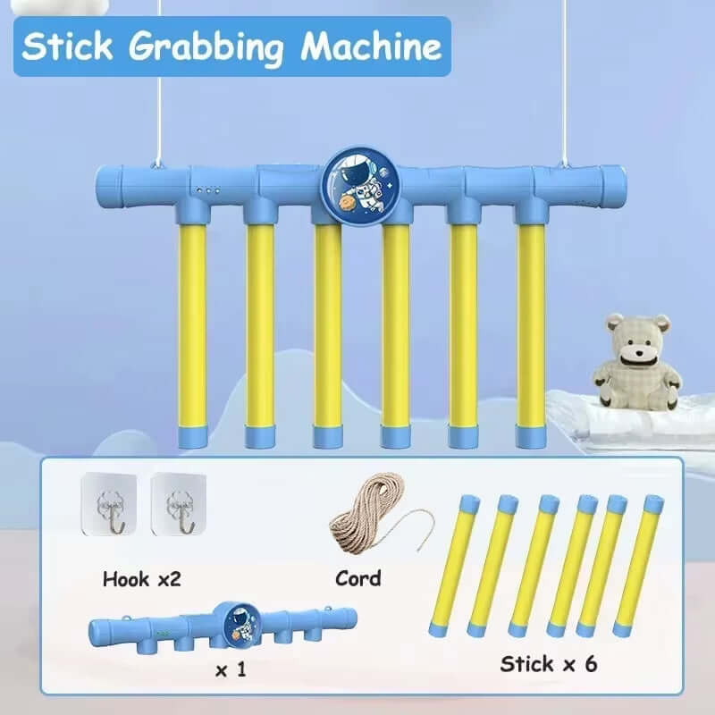 Fun Challenge Falling Sticks Toy, Stick Catcher Machine Training Reaction Ability Early Educational Family Party Toy Sports Game