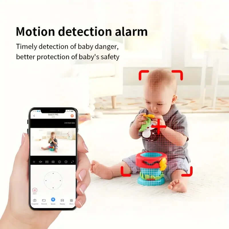 4MP Wifi Indoor High-Definition Crying Detection Video Baby Monitor Full-Color Night Vision 360 Degree Rotating Network Camera