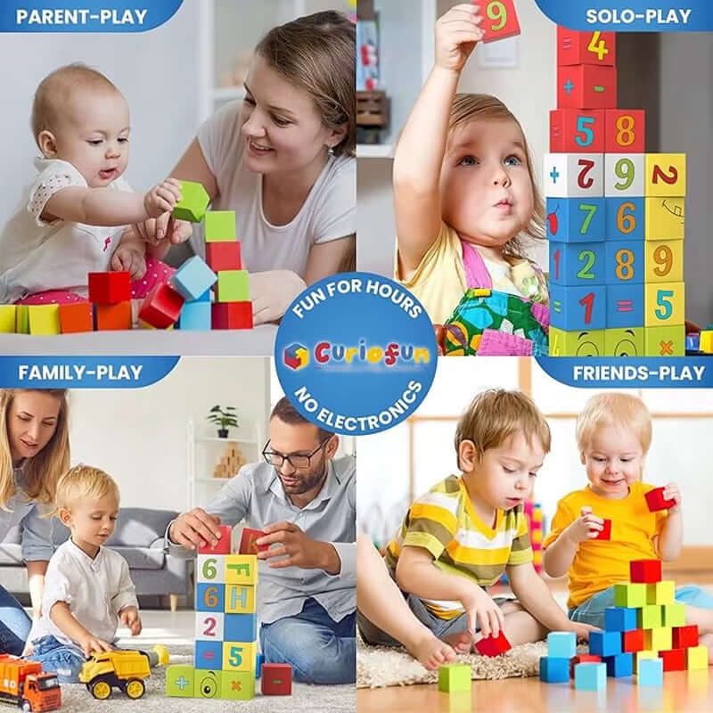 Magnetic Square Building Blocks Set - 32-96 Pieces, Ideal for Creative Play and Exquisite Holiday Gifts