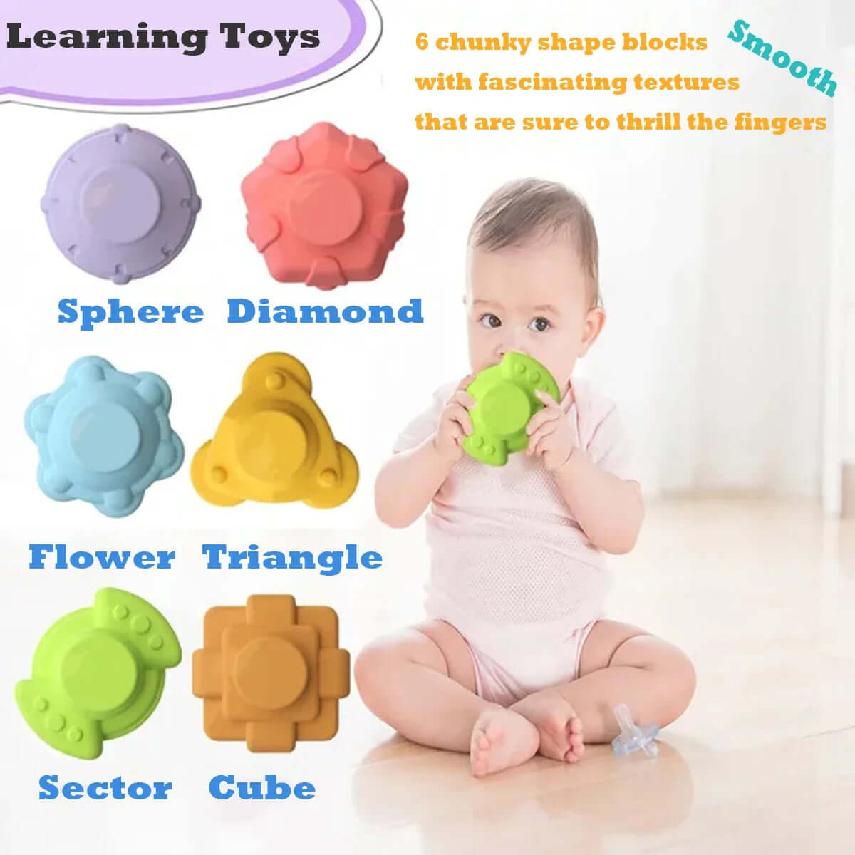 Montessori Baby Toys Stack Pull Blocks Games 0-12 Months Color Shade Sensory Development Learning Educational Toys Babies Infant