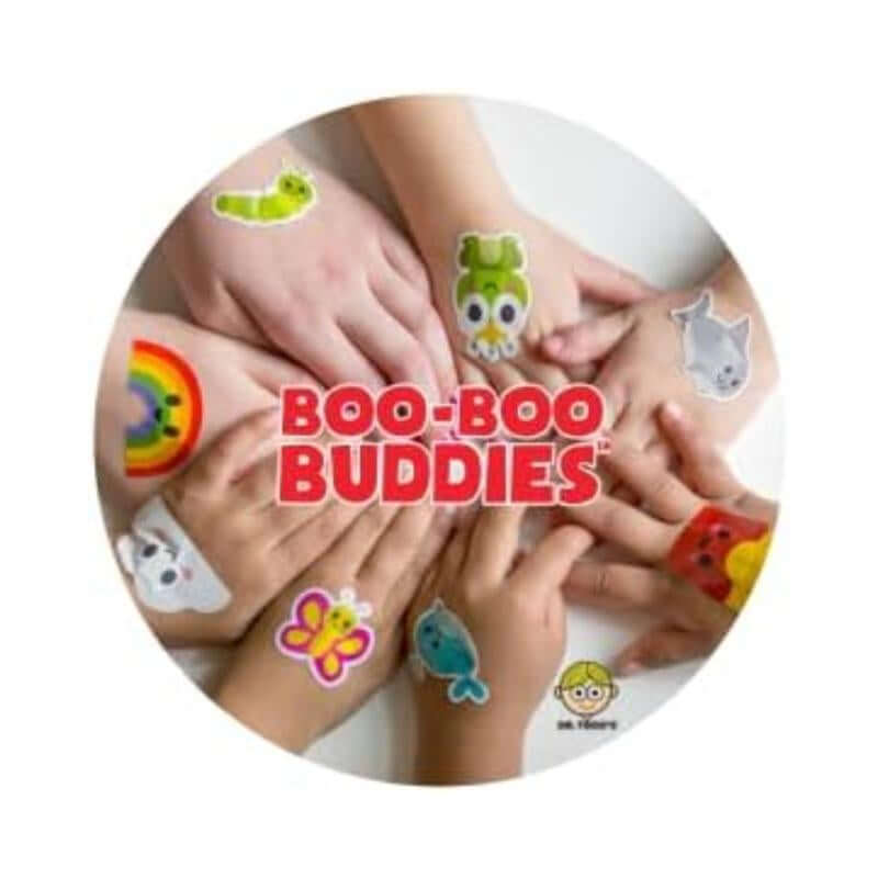 (Rainbow + Cloud) Boo Boo Buddies Kids Adhesive Bandages, Kids Self-Adhesive Sterile Bandages Pack for Toddler Girls & Boys, Adults First Aid, Protect Scrapes and Cuts | 24 Pcs