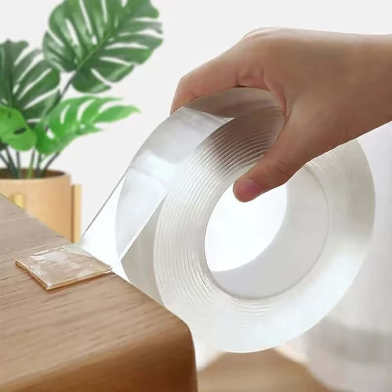 Nano Tape Double Sided Tape Transparent Reusable Waterproof Adhesive Tapes Cleanable Kitchen Bathroom Supplies Tapes