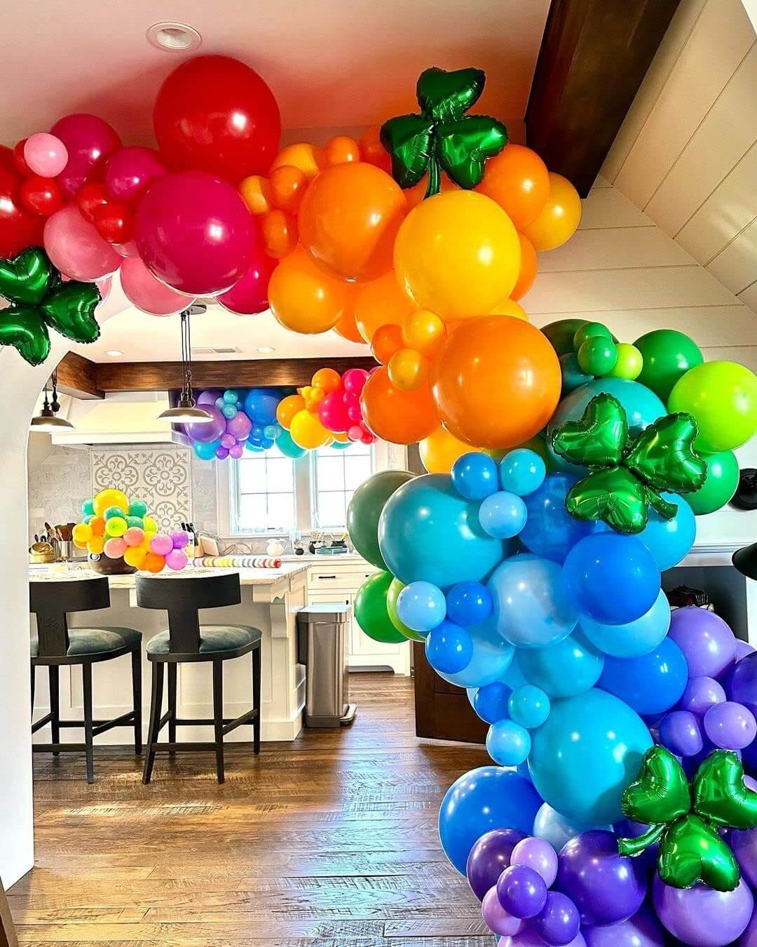 Premium Assorted Rainbow Latex Balloons, 100-Pack 12-Inch Round Helium Bright Color Balloons for Birthday, Bridal Shower, and Wedding Party Decorations