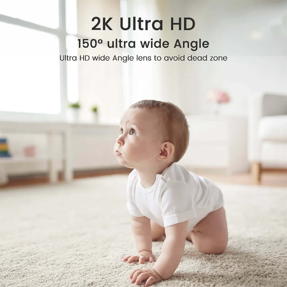 4MP Wifi Indoor High-Definition Crying Detection Video Baby Monitor Full-Color Night Vision 360 Degree Rotating Network Camera