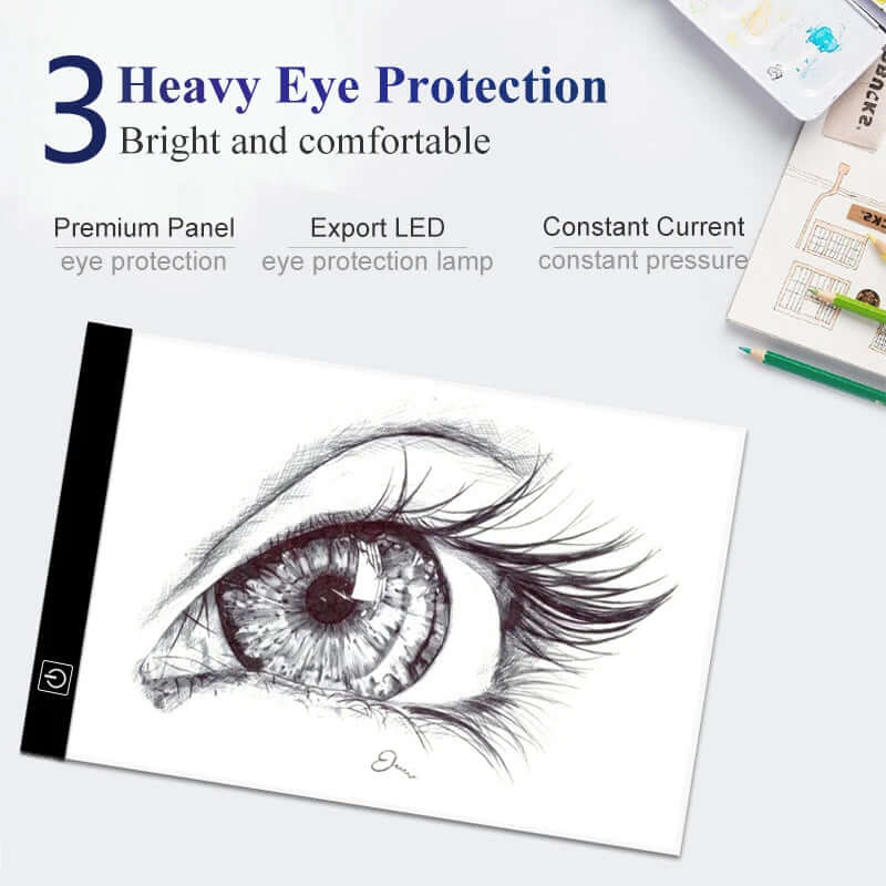 Led Drawing Copy Pad 3 Level Dimmable Board Table Animation Painting Educational Toys Gift Adjustable Light Notepad for Children