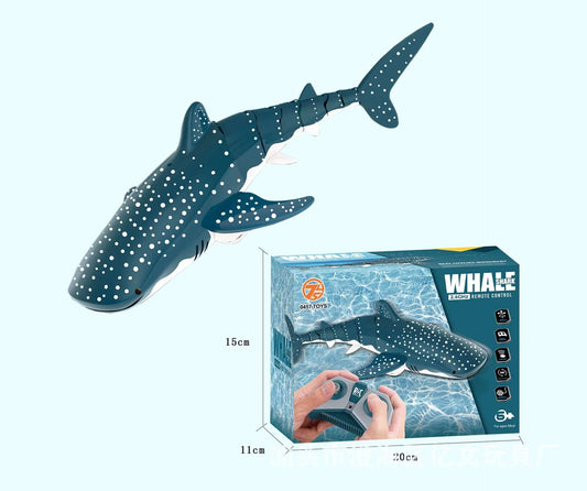 2.4G Simulation Remote Control Animals with Lights Submarine Robots Spray Water Rc Shark Toy Electric Fish Outdoor Kids Toys Boy
