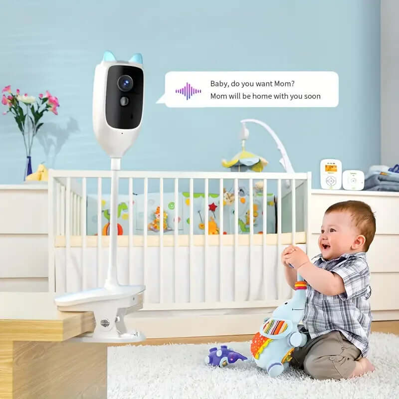 4MP Wifi Indoor High-Definition Crying Detection Video Baby Monitor Full-Color Night Vision 360 Degree Rotating Network Camera