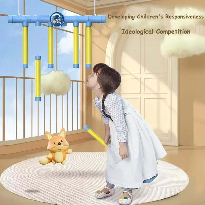 Fun Challenge Falling Sticks Toy, Stick Catcher Machine Training Reaction Ability Early Educational Family Party Toy Sports Game